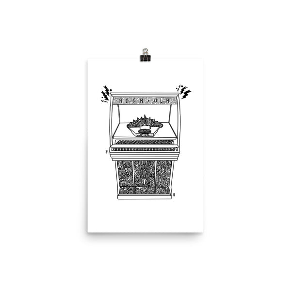 Jukebox Zentangle Print